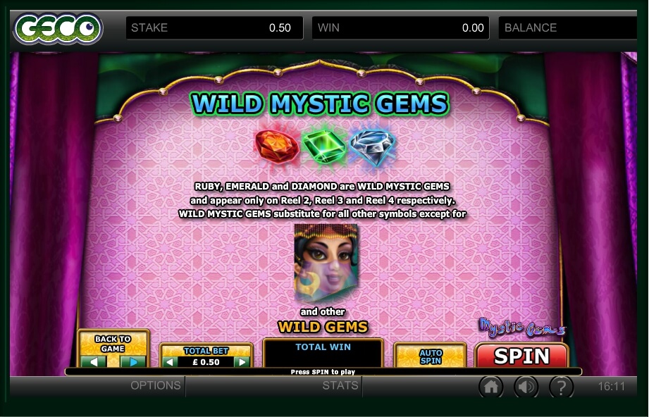 mystic gems slot machine detail image 4