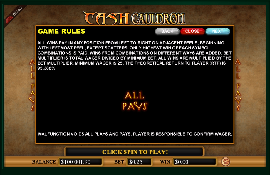 cash cauldron slot machine detail image 7
