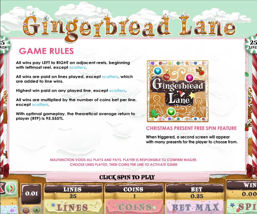 gingerbread lane slot machine detail image 5