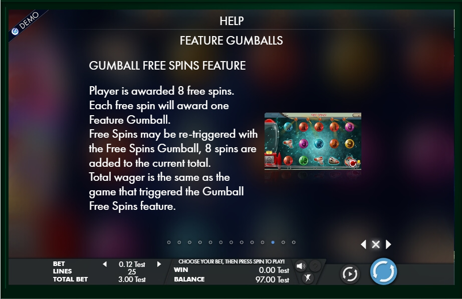 gumball blaster slot machine detail image 10
