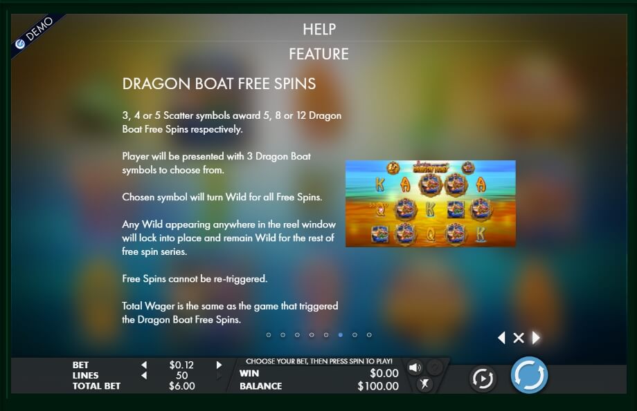 lucky dragon boat slot machine detail image 2