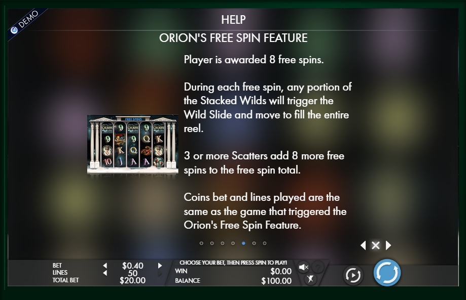 orion slot machine detail image 2
