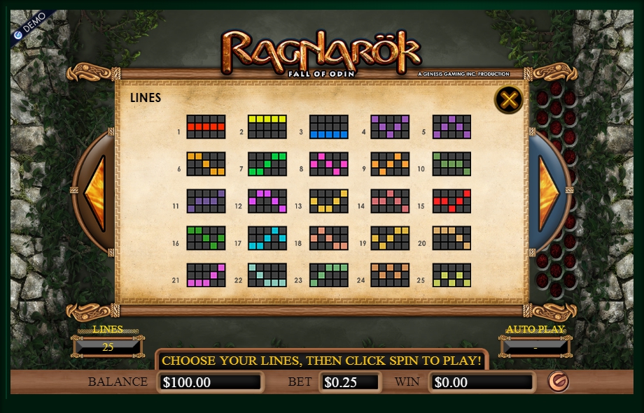 ragnarok fall of odin slot machine detail image 0