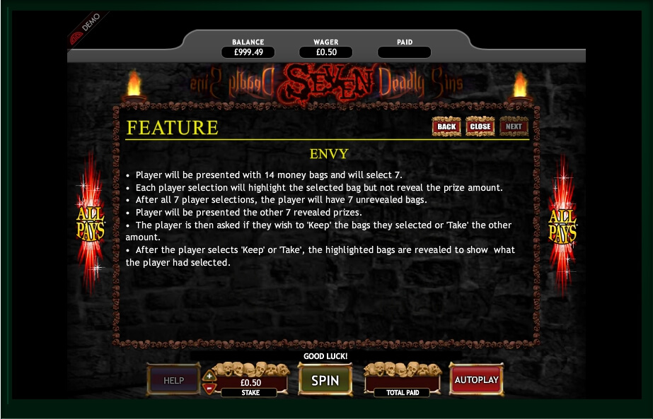 seven deadly sins slot machine detail image 0