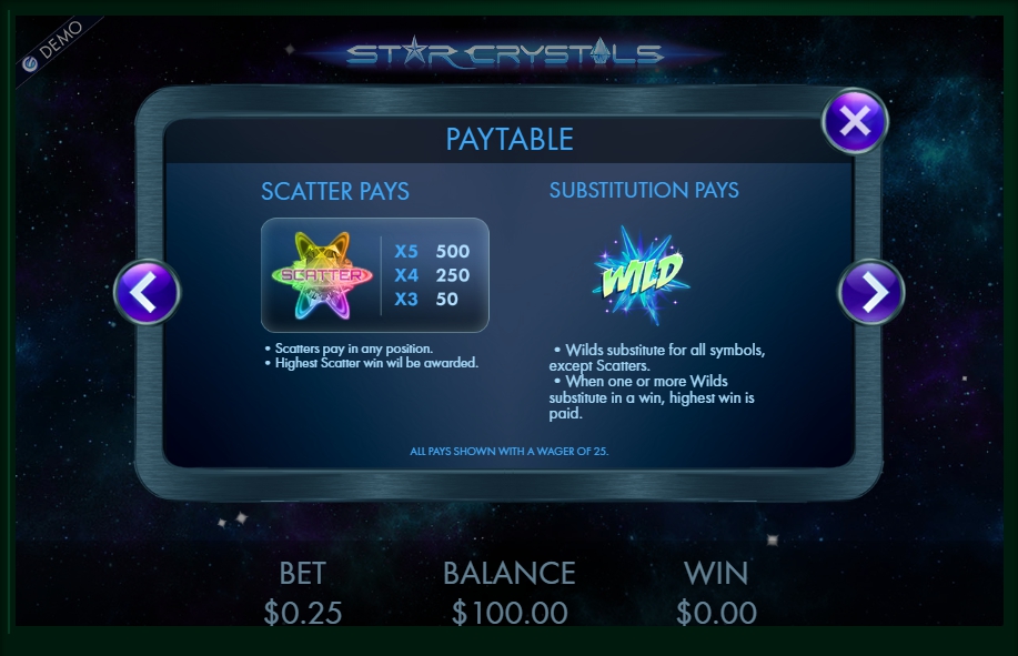 star crystals slot machine detail image 8