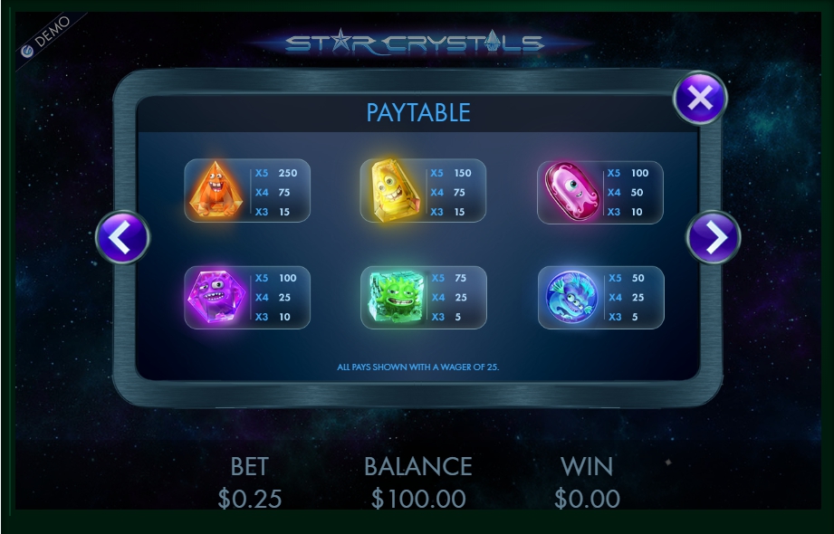 star crystals slot machine detail image 6