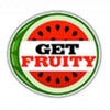 logo of the game - get fruity