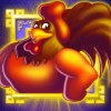 rooster in the window: wild symbol - golden hen