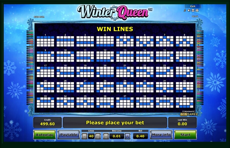 winter queen slot machine detail image 1