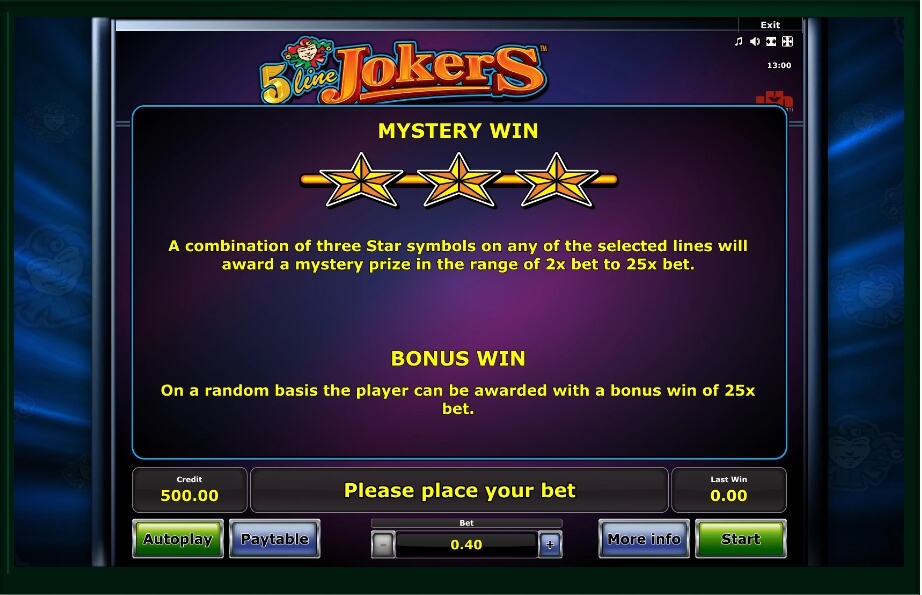 5 line jokers slot machine detail image 1