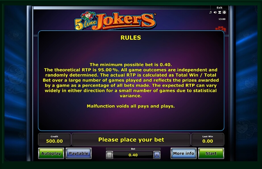 5 line jokers slot machine detail image 0