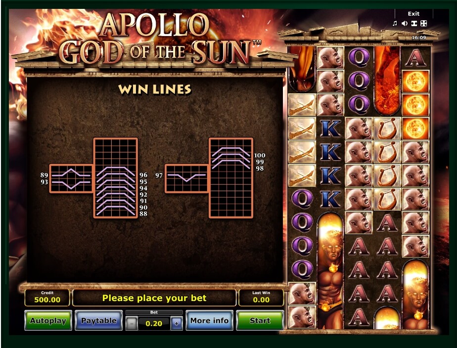 apollo god of the sun slot machine detail image 1