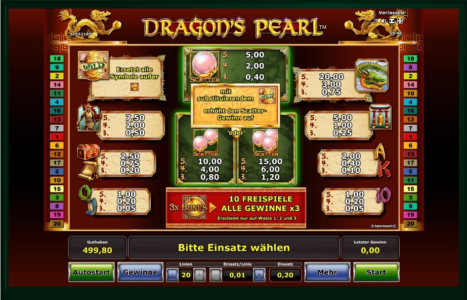 dragon’s pearl slot machine detail image 3
