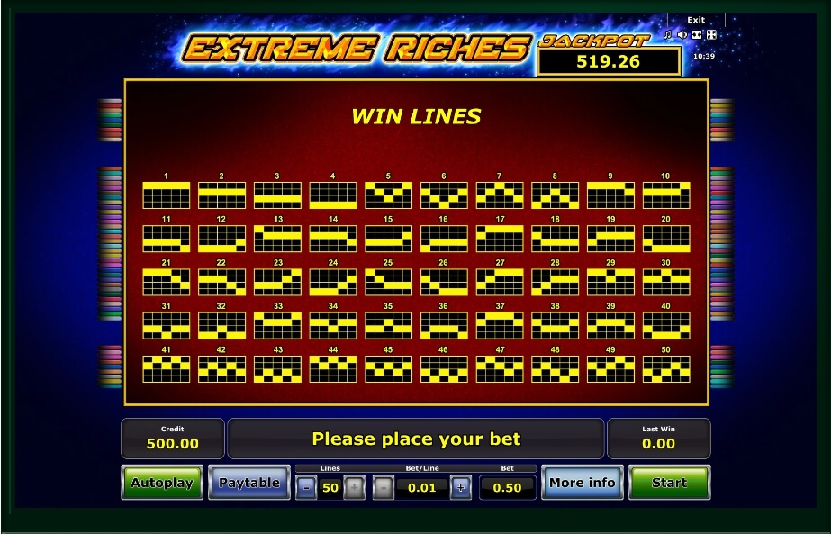 extreme riches slot machine detail image 0