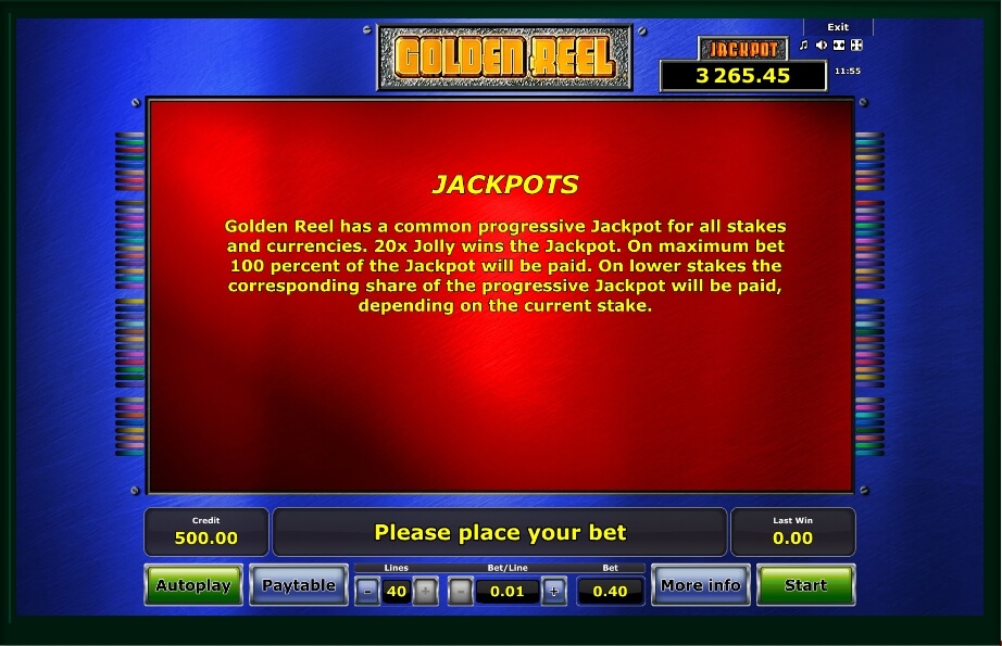 golden reel slot machine detail image 4