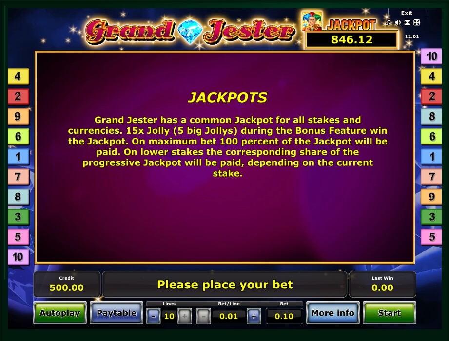 grand jester slot machine detail image 3