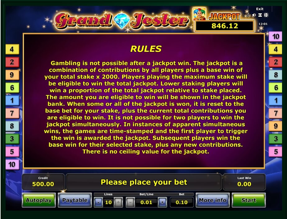 grand jester slot machine detail image 1