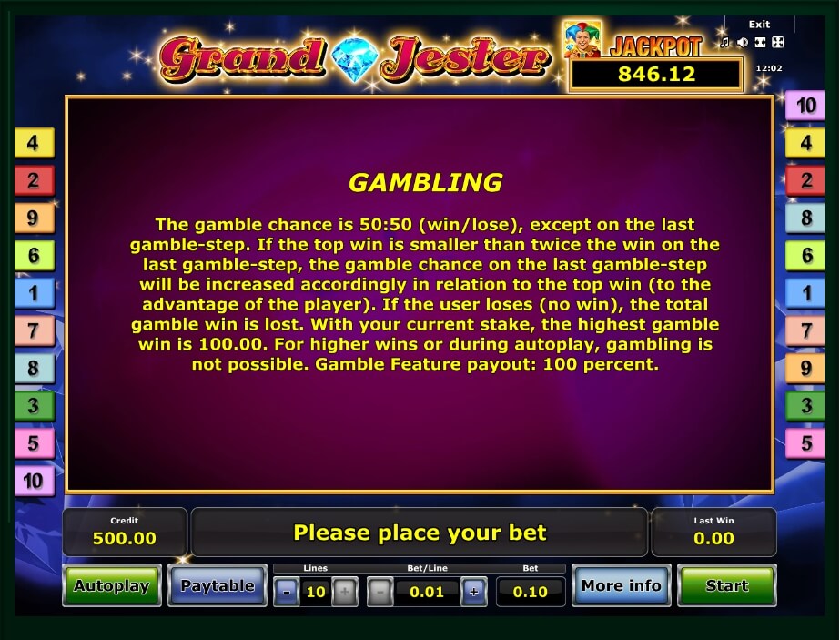 grand jester slot machine detail image 0