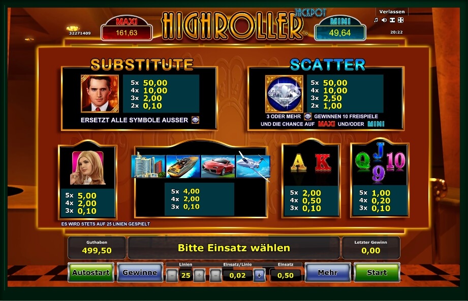 highroller jackpot slot machine detail image 3