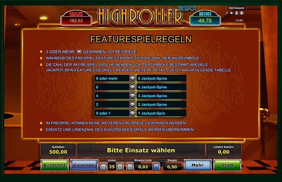highroller jackpot slot machine detail image 2