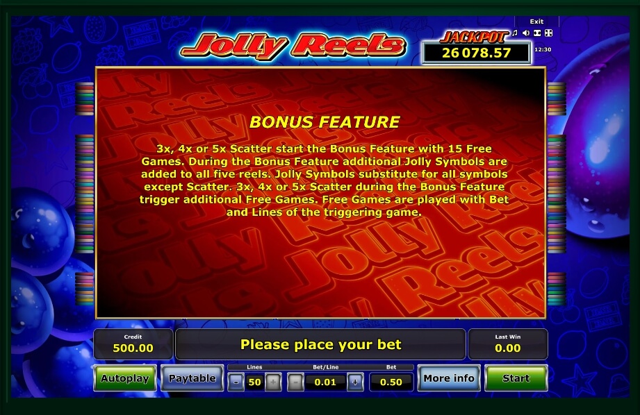 jolly reels slot machine detail image 4