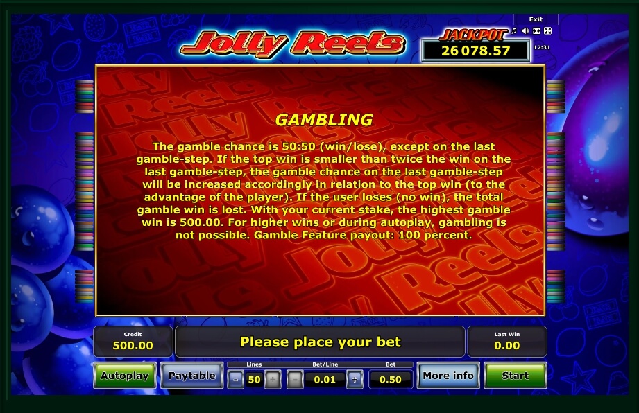 jolly reels slot machine detail image 1