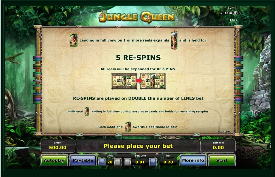 jungle queen slot machine detail image 3