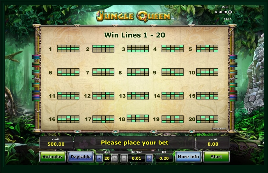 jungle queen slot machine detail image 2