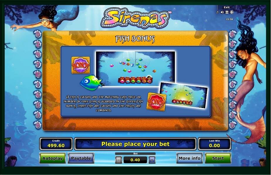 sirenas slot machine detail image 2