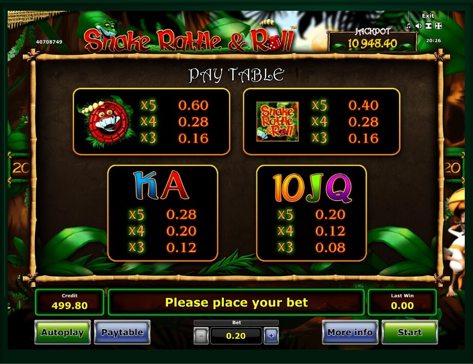 snake rattle and roll slot machine detail image 12