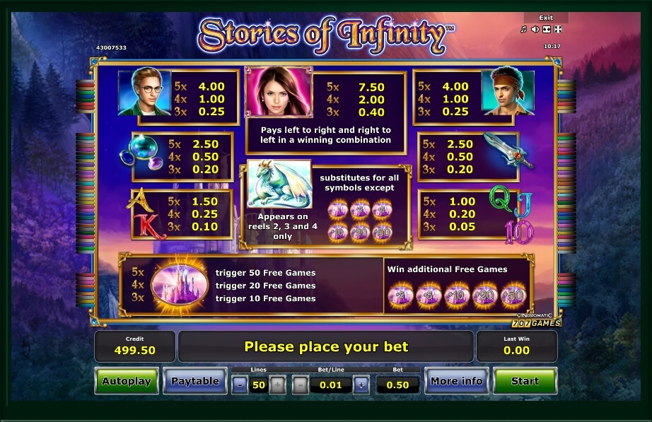 stories of infinity slot machine detail image 3