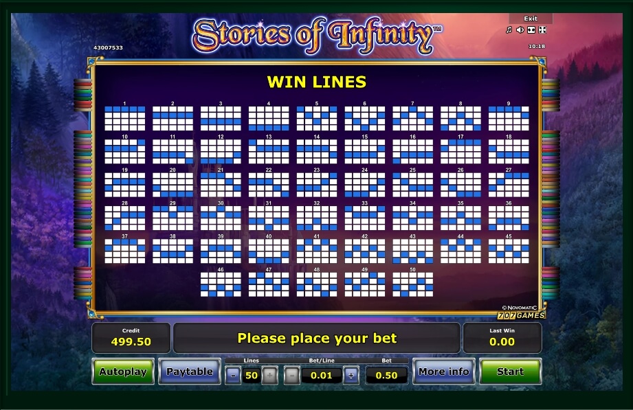 stories of infinity slot machine detail image 1