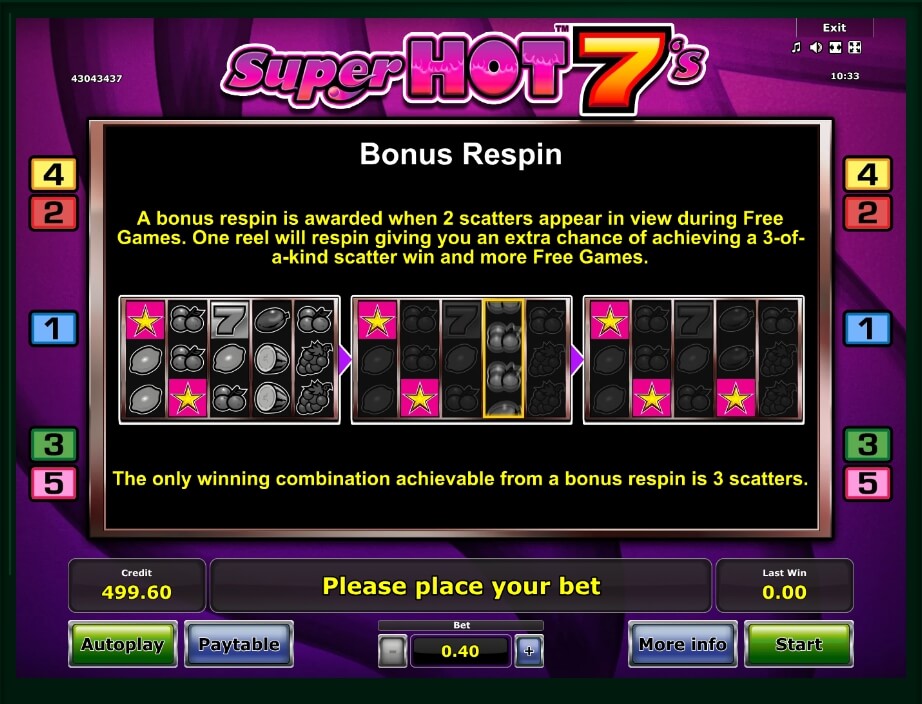 super hot 7s slot machine detail image 2