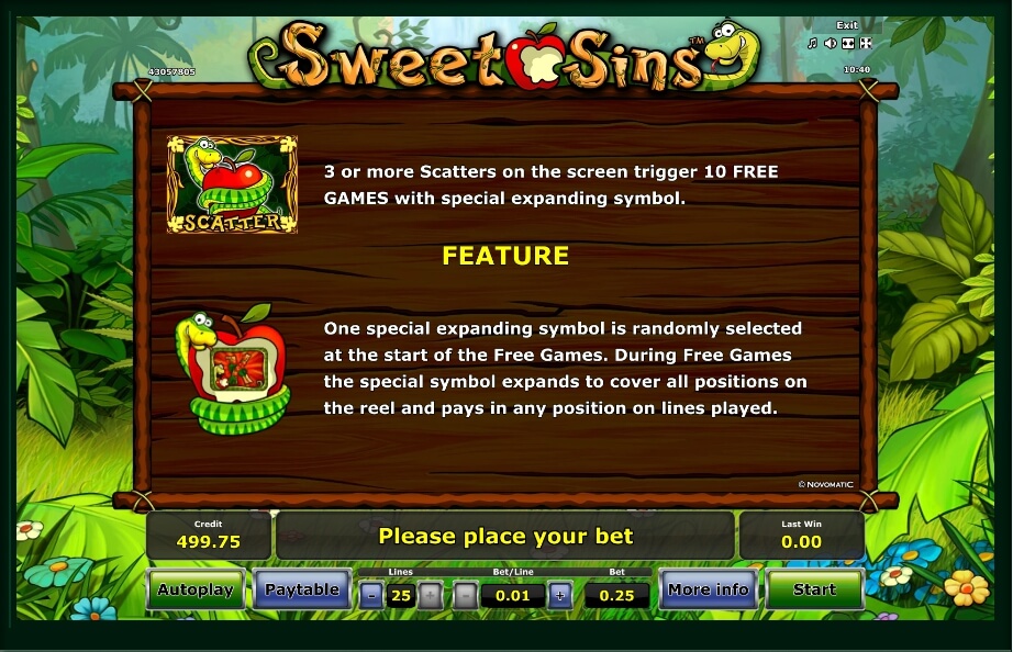 sweet sins slot machine detail image 2