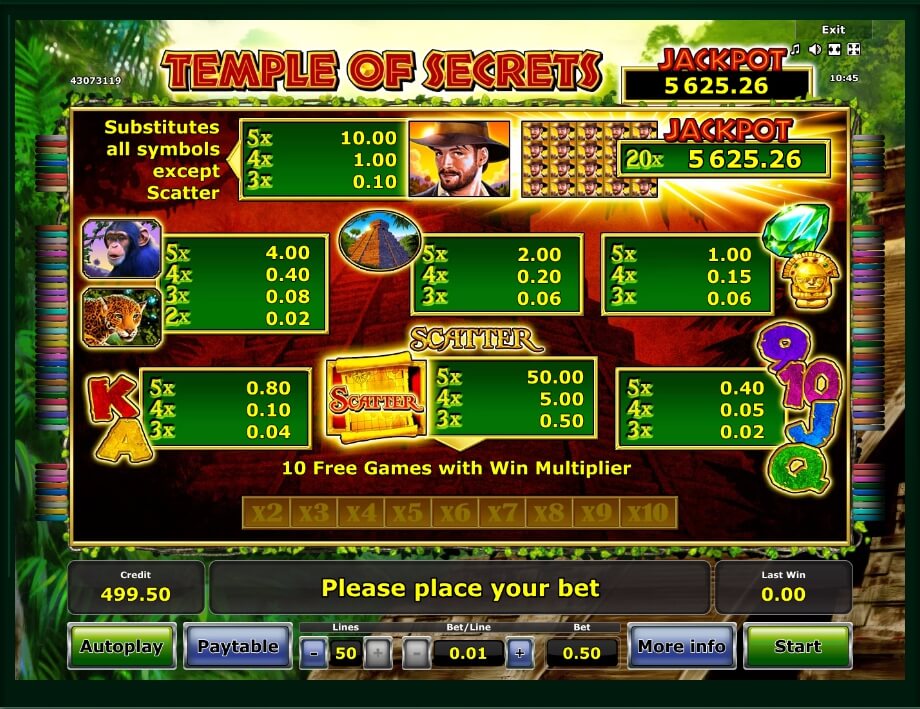 temple of secrets slot machine detail image 7