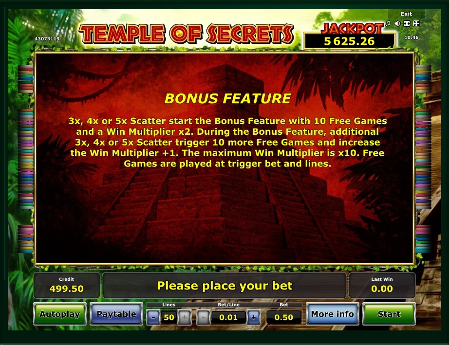 temple of secrets slot machine detail image 5