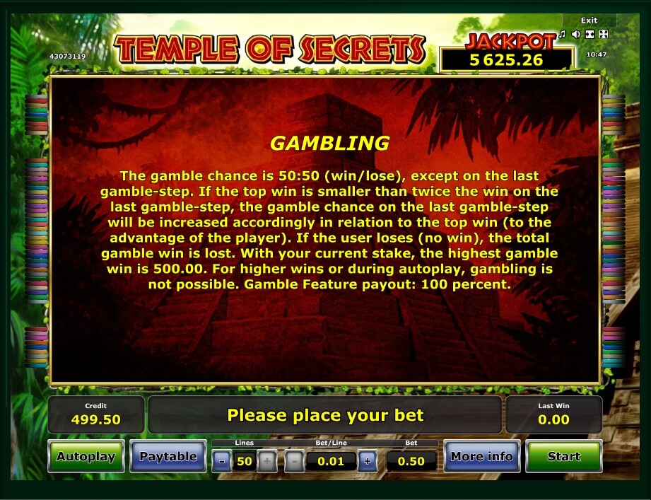 temple of secrets slot machine detail image 1