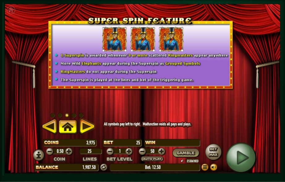 carnival cash slot machine detail image 2