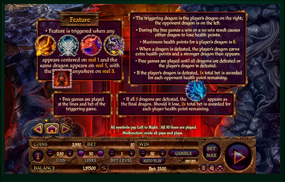 dragon’s throne slot machine detail image 3