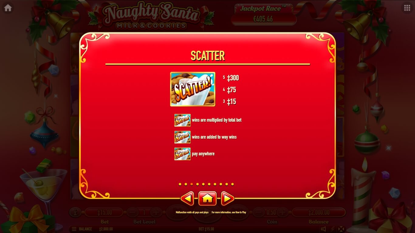 naughty santa slot machine detail image 2