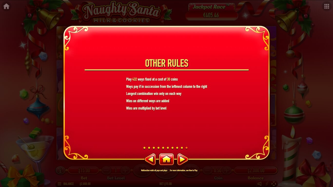naughty santa slot machine detail image 8