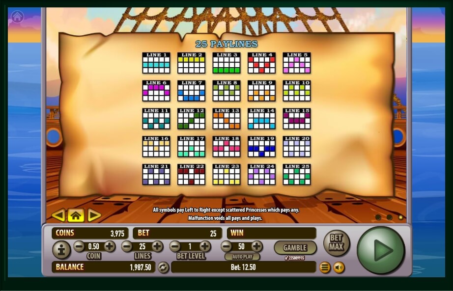 pirates plunder slot machine detail image 0