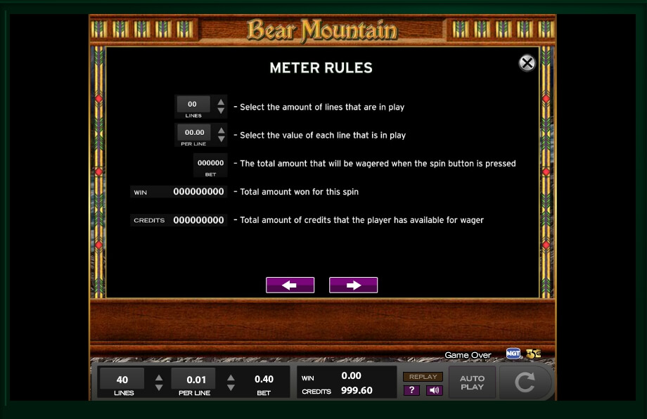 bear mountain slot machine detail image 9