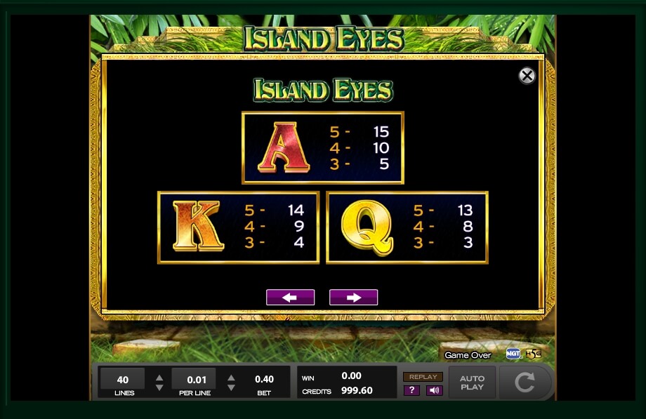 island eyes slot machine detail image 15