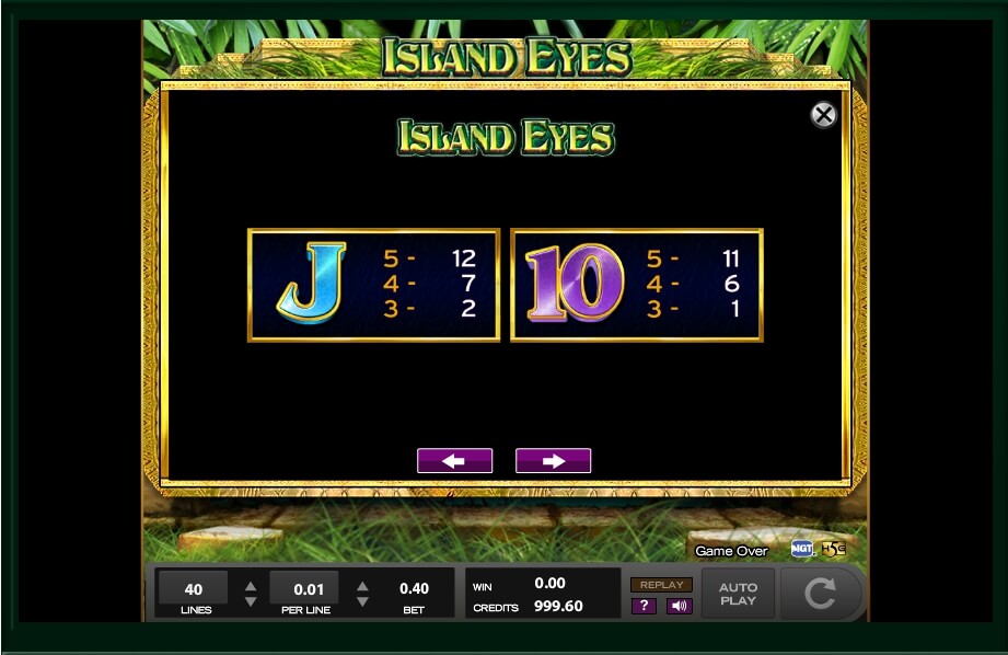 island eyes slot machine detail image 14