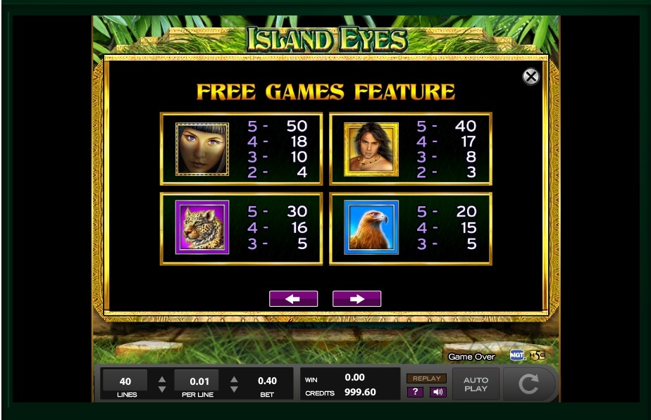 island eyes slot machine detail image 6
