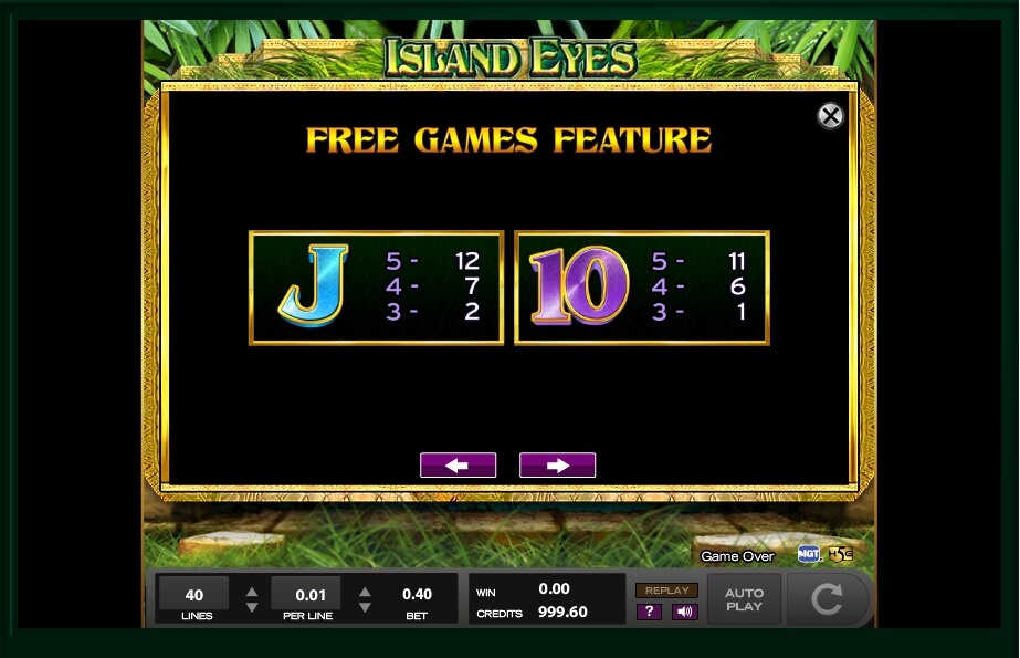 island eyes slot machine detail image 4