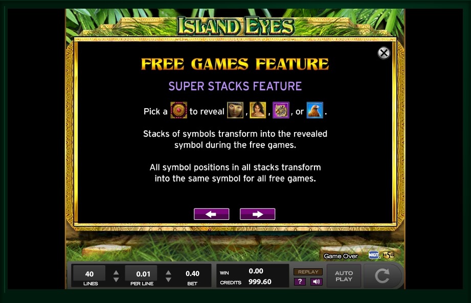 island eyes slot machine detail image 2
