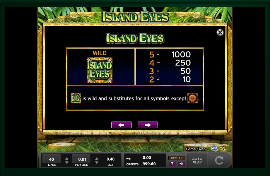 island eyes slot machine detail image 1