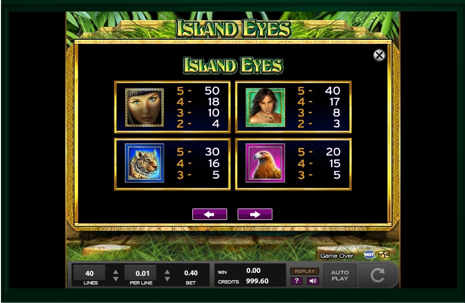 island eyes slot machine detail image 0